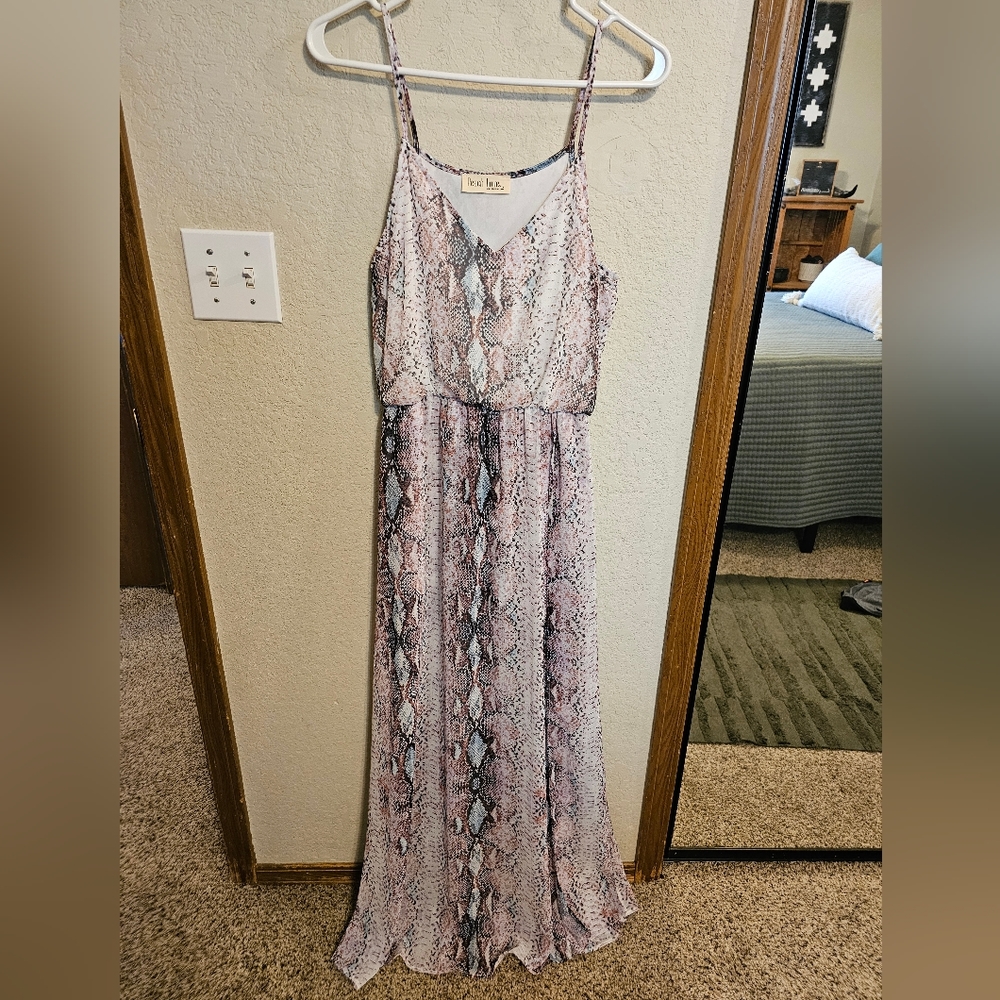 Snake Skin Romper Dress